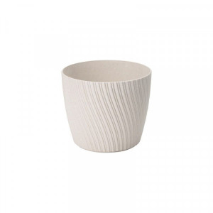 Květináč Mika Eco Wood 15 bílý