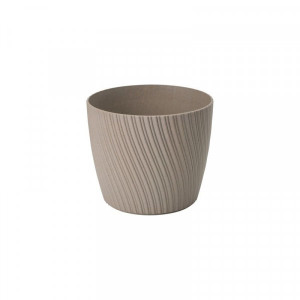 Květináč Mika Eco Wood 15 hnědý