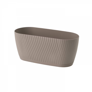 Okenní květináče Mika Eco Wood 27 hnědý