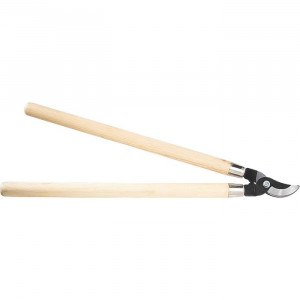 Nůžky na větve, rovný střih, dřevěná rukojeť - 640 mm