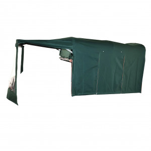 Přední/zadní plachta s kovovou konstrukcí pro elektrický tříkolový skútr